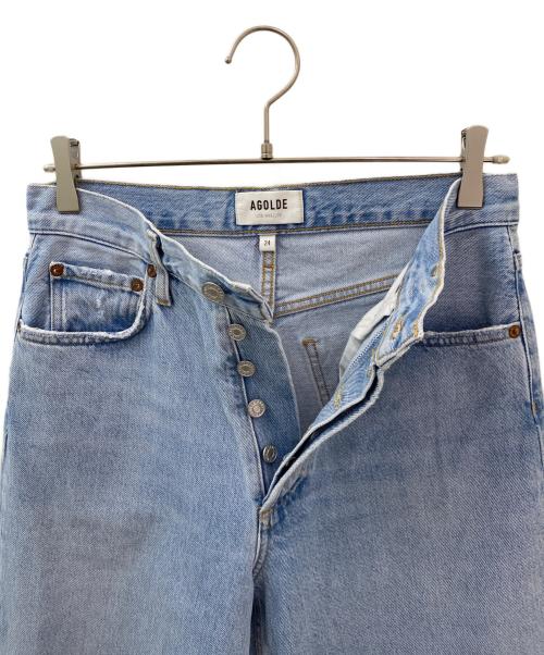 AGOLDE（エーゴールドイー）AGOLDE (エーゴールドイー) LOW RISE BAGGY VOID インディゴ サイズ:24の古着・服飾アイテム