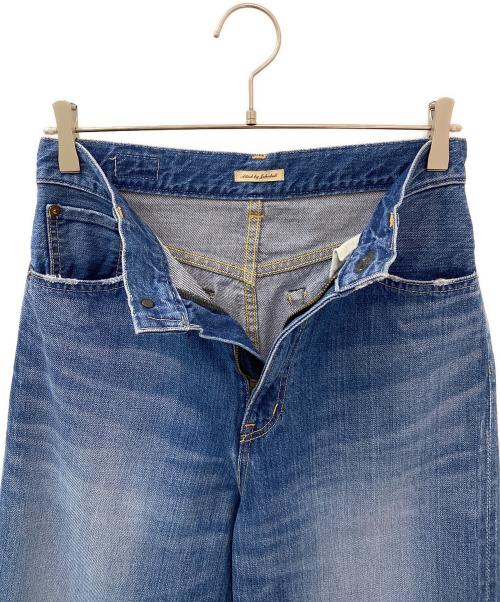Attick by Johnbull（アティックバイジョンブル）Attick by Johnbull (アティックバイジョンブル) ワイドデニムパンツ インディゴ サイズ:Sの古着・服飾アイテム