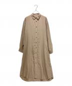 L'appartementアパルトモン）の古着「Silk Shirt Dress」｜ブラウン