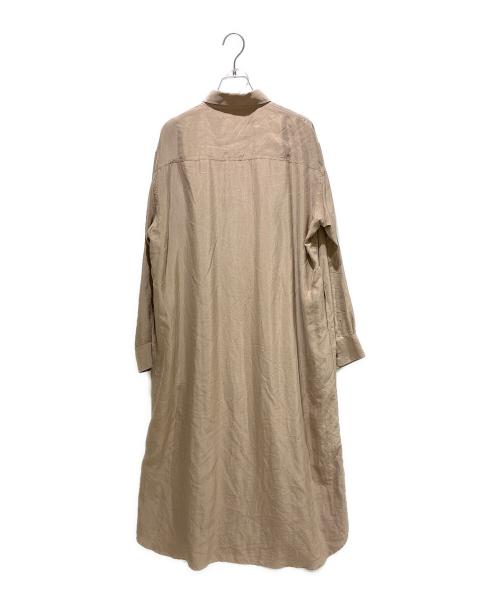 L'appartement（アパルトモン）L'appartement (アパルトモン) Silk Shirt Dress ブラウン サイズ:FREEの古着・服飾アイテム