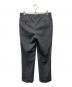 BEAMS F (ビームスエフ) MARLANE ウール ツイル 1プリーツ スラックス グレー サイズ:48：7000円