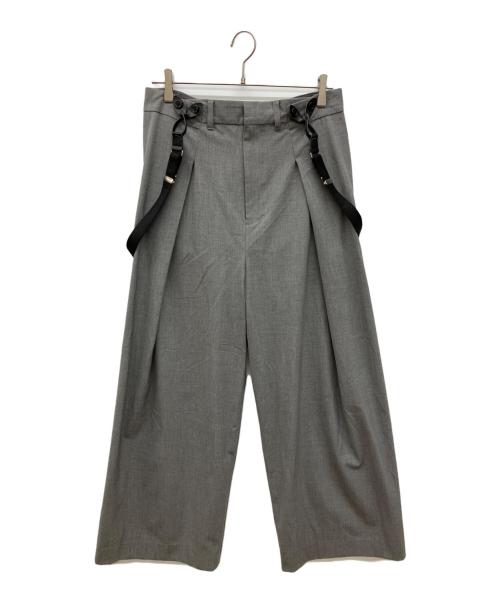 provoke（プロヴォーク）provoke (プロヴォーク) dad suspenders pants グレー サイズ:38の古着・服飾アイテム