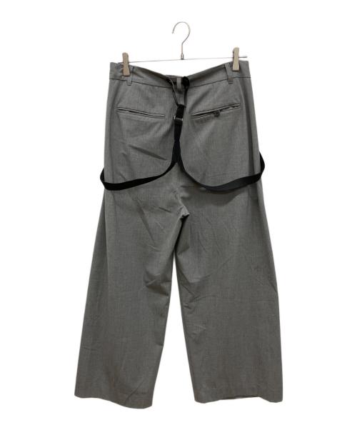 provoke（プロヴォーク）provoke (プロヴォーク) dad suspenders pants グレー サイズ:38の古着・服飾アイテム