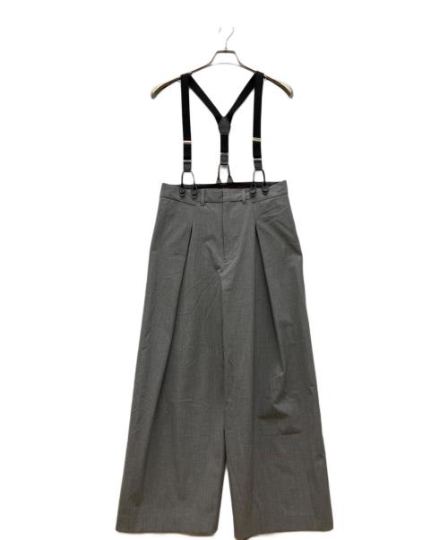 provoke（プロヴォーク）provoke (プロヴォーク) dad suspenders pants グレー サイズ:38の古着・服飾アイテム