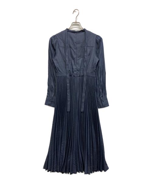 CELFORD（セルフォード）CELFORD (セルフォード) デニムライクプリーツワンピース インディゴ サイズ:36の古着・服飾アイテム