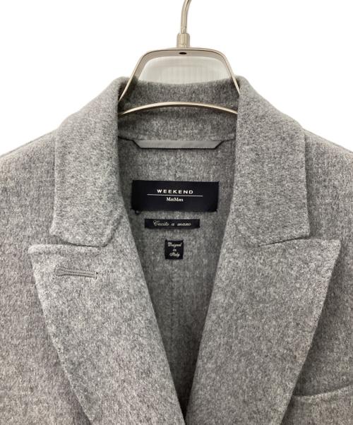 WEEKEND Max Mara（ウィークエンド マックスマーラ）Weekend Max Mara (ウィークエンド マックスマーラ) メルトンダブルジャケット グレー サイズ:34の古着・服飾アイテム