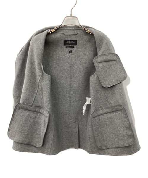 WEEKEND Max Mara（ウィークエンド マックスマーラ）Weekend Max Mara (ウィークエンド マックスマーラ) メルトンダブルジャケット グレー サイズ:34の古着・服飾アイテム
