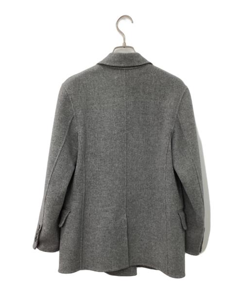 WEEKEND Max Mara（ウィークエンド マックスマーラ）Weekend Max Mara (ウィークエンド マックスマーラ) メルトンダブルジャケット グレー サイズ:34の古着・服飾アイテム