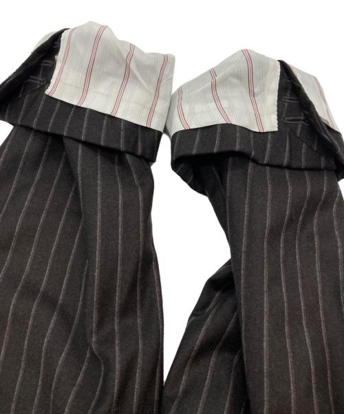TOMBOLINI（トンボリーニ）TOMBOLINI (トンボリーニ) 2B シングルブレストストライプセットアップスーツ ダークブラウン サイズ:50の古着・服飾アイテム