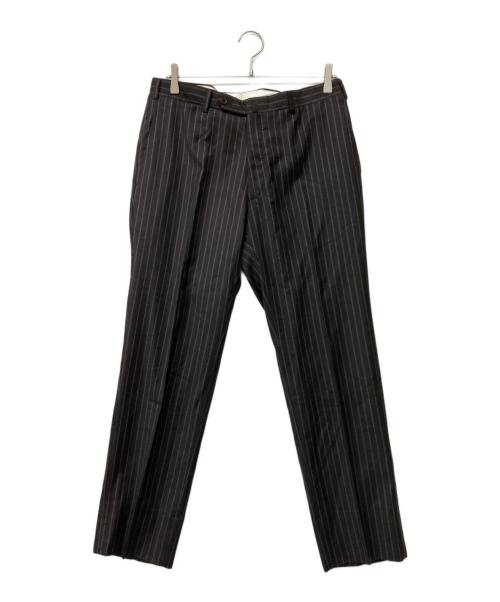 TOMBOLINI（トンボリーニ）TOMBOLINI (トンボリーニ) 2B シングルブレストストライプセットアップスーツ ダークブラウン サイズ:50の古着・服飾アイテム