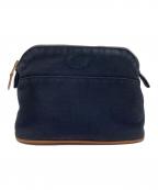 HERMESエルメス）の古着「キャンバスポーチ　ボリード　ミニ」｜ネイビー