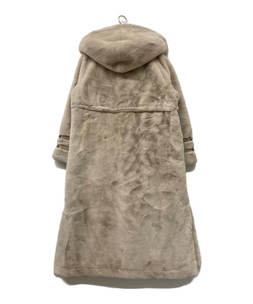 Lumier（リュミエ）Lumier (リュミエ) YUKKO COLLABORATION ECO FUR DUFFLE LONG COAT ベージュ サイズ:Mの古着・服飾アイテム