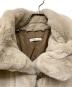 中古・古着 Lumier (リュミエ) YUKKO COLLABORATION ECO FUR DUFFLE LONG COAT ベージュ サイズ:M：12000円
