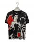 DOLCE & GABBANA（ドルチェ＆ガッバーナ）の古着「ジャズシンガープリントリンガーTシャツ」｜ブラック