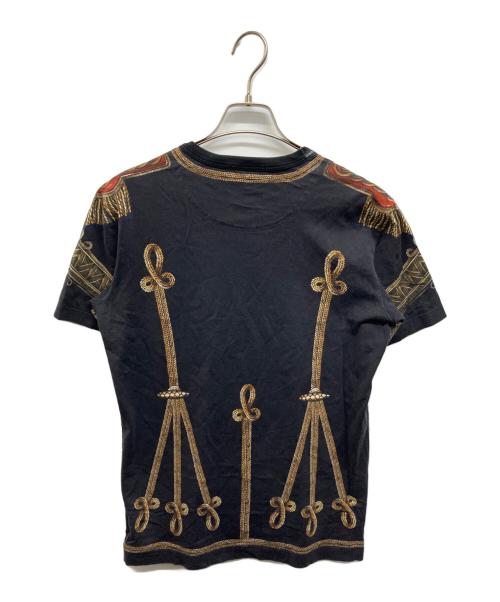 DOLCE & GABBANA（ドルチェ＆ガッバーナ）DOLCE & GABBANA (ドルチェ＆ガッバーナ) ナポレオンプリントTシャツ ブラック サイズ:46の古着・服飾アイテム