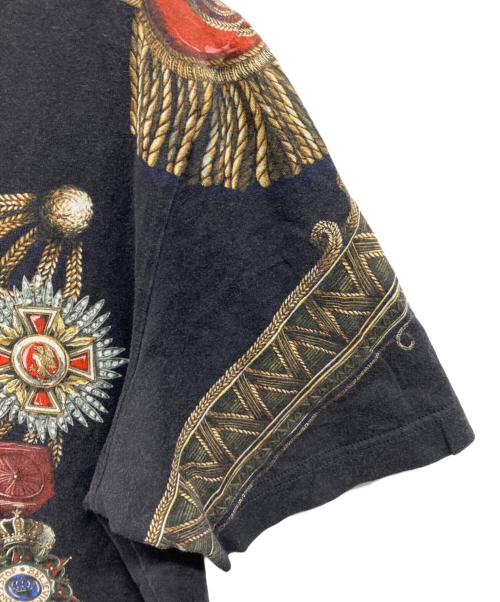 DOLCE & GABBANA（ドルチェ＆ガッバーナ）DOLCE & GABBANA (ドルチェ＆ガッバーナ) ナポレオンプリントTシャツ ブラック サイズ:46の古着・服飾アイテム