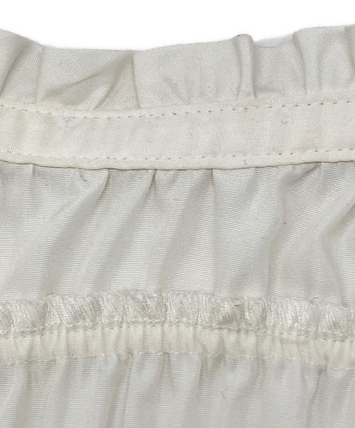 BLUE LABEL CRESTBRIDGE（ブルーレーベルクレストブリッジ）BLUE LABEL CRESTBRIDGE (ブルーレーベルクレストブリッジ) コットンライクスパンローンシャーリングブラウス ホワイト サイズ:36の古着・服飾アイテム