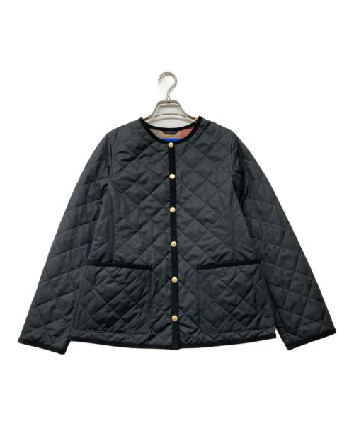 BLUE LABEL CRESTBRIDGE（ブルーレーベルクレストブリッジ）BLUE LABEL CRESTBRIDGE (ブルーレーベルクレストブリッジ) クレストブリッジチェックライトキルティングコート ブラック サイズ:36の古着・服飾アイテム