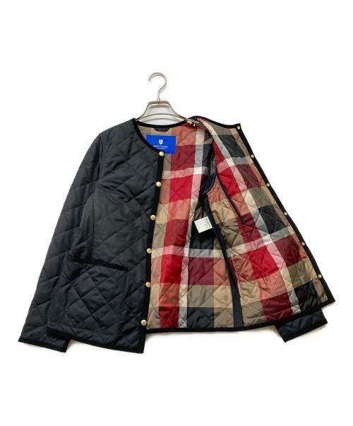 BLUE LABEL CRESTBRIDGE（ブルーレーベルクレストブリッジ）BLUE LABEL CRESTBRIDGE (ブルーレーベルクレストブリッジ) クレストブリッジチェックライトキルティングコート ブラック サイズ:36の古着・服飾アイテム