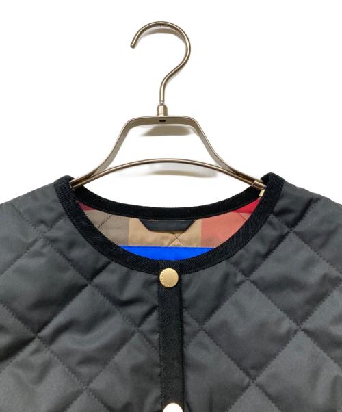 BLUE LABEL CRESTBRIDGE（ブルーレーベルクレストブリッジ）BLUE LABEL CRESTBRIDGE (ブルーレーベルクレストブリッジ) クレストブリッジチェックライトキルティングコート ブラック サイズ:36の古着・服飾アイテム