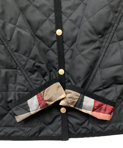 BLUE LABEL CRESTBRIDGE（ブルーレーベルクレストブリッジ）BLUE LABEL CRESTBRIDGE (ブルーレーベルクレストブリッジ) クレストブリッジチェックライトキルティングコート ブラック サイズ:36の古着・服飾アイテム