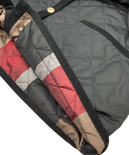 BLUE LABEL CRESTBRIDGE（ブルーレーベルクレストブリッジ）BLUE LABEL CRESTBRIDGE (ブルーレーベルクレストブリッジ) クレストブリッジチェックライトキルティングコート ブラック サイズ:36の古着・服飾アイテム