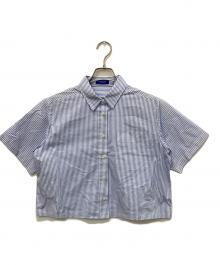 BLUE LABEL CRESTBRIDGE（ブルーレーベルクレストブリッジ）の古着「ストライプシャツ」｜ブルー