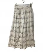 VERMEIL par ienaヴェルメイユ パー イエナ）の古着「線描きプリントパンツ」｜ベージュ