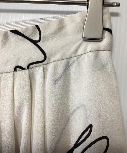 VERMEIL par iena（ヴェルメイユ パー イエナ）VERMEIL par iena (ヴェルメイユ パー イエナ) 線描きプリントパンツ ベージュ サイズ:size40の古着・服飾アイテム