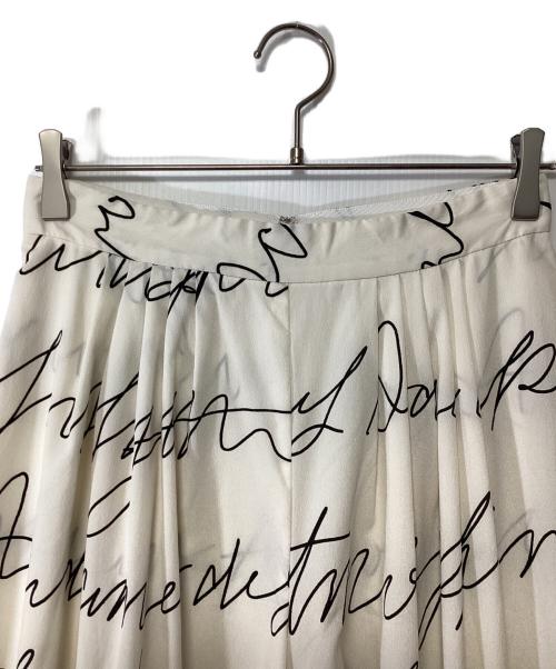 VERMEIL par iena（ヴェルメイユ パー イエナ）VERMEIL par iena (ヴェルメイユ パー イエナ) 線描きプリントパンツ ベージュ サイズ:size40の古着・服飾アイテム