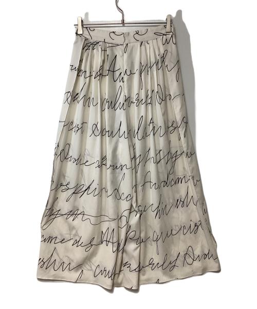 VERMEIL par iena（ヴェルメイユ パー イエナ）VERMEIL par iena (ヴェルメイユ パー イエナ) 線描きプリントパンツ ベージュ サイズ:size40の古着・服飾アイテム