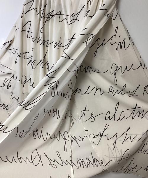 VERMEIL par iena（ヴェルメイユ パー イエナ）VERMEIL par iena (ヴェルメイユ パー イエナ) 線描きプリントパンツ ベージュ サイズ:size40の古着・服飾アイテム