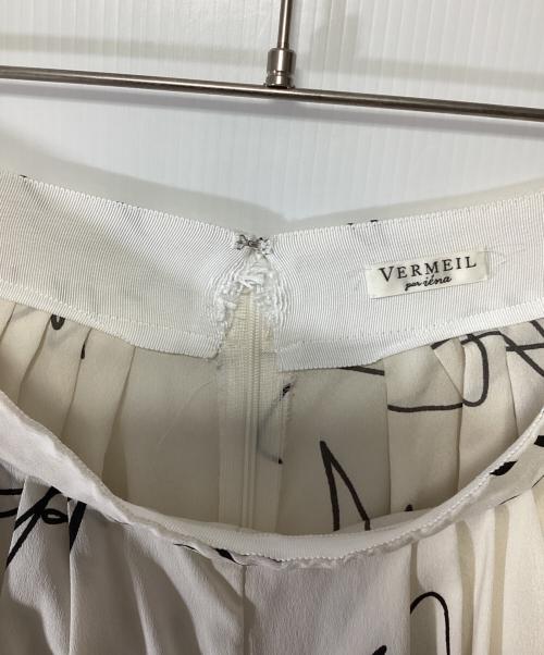 VERMEIL par iena（ヴェルメイユ パー イエナ）VERMEIL par iena (ヴェルメイユ パー イエナ) 線描きプリントパンツ ベージュ サイズ:size40の古着・服飾アイテム