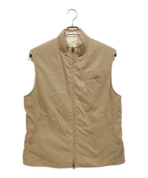 BRUNELLO CUCINELLI（ブルネロクチネリ）BRUNELLO CUCINELLI (ブルネロクチネリ) リバーシブルベスト ベージュ×ホワイト サイズ:50の古着・服飾アイテム