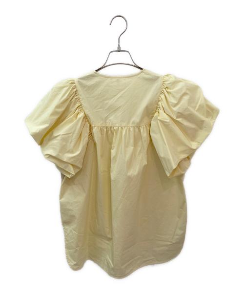 YORI（ヨリ）YORI (ヨリ) バルーンスリーブブラウス イエロー サイズ:38の古着・服飾アイテム