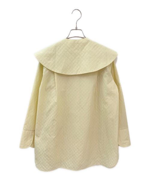 YORI（ヨリ）YORI (ヨリ) キルト柄ジャガードブラウス イエロー サイズ:38の古着・服飾アイテム