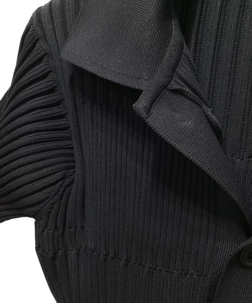 CFCL（シーエフシーエル）CFCL (シーエフシーエル) FLUTED SHORT SLEEVE SHIRT DRESS(フルーテッド ショート スリーブ シャツ ドレス) ブラック サイズ:3の古着・服飾アイテム
