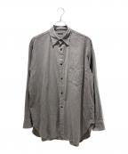 COMOLIコモリ）の古着「ヨリ杢ワークシャツ」｜グレー