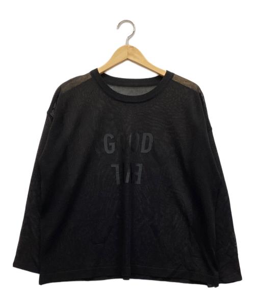 Spick and Span（スピック＆スパン）Spick and Span (スピックアンドスパン) シアーロゴニット ブラック サイズ:F 未使用品の古着・服飾アイテム