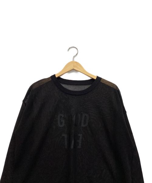 Spick and Span（スピック＆スパン）Spick and Span (スピックアンドスパン) シアーロゴニット ブラック サイズ:F 未使用品の古着・服飾アイテム