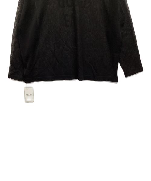 Spick and Span（スピック＆スパン）Spick and Span (スピックアンドスパン) シアーロゴニット ブラック サイズ:F 未使用品の古着・服飾アイテム