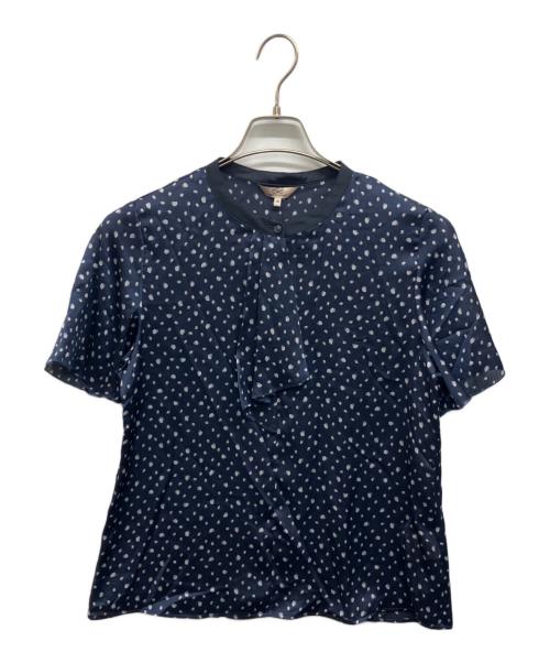 COUP DE CHANCE（クードシャンス）COUP DE CHANCE (クードシャンス) フリルデザインブラウス ネイビー サイズ:38 未使用品の古着・服飾アイテム