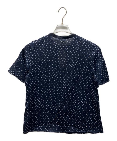 COUP DE CHANCE（クードシャンス）COUP DE CHANCE (クードシャンス) フリルデザインブラウス ネイビー サイズ:38 未使用品の古着・服飾アイテム