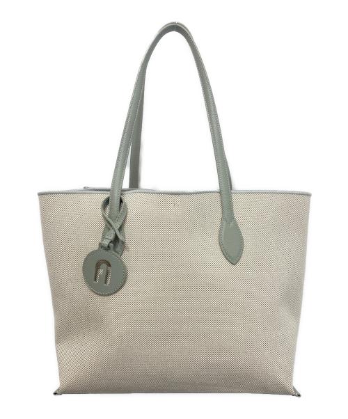 FURLA（フルラ）FURLA (フルラ) ERAキャンバストートバッグ グレーの古着・服飾アイテム