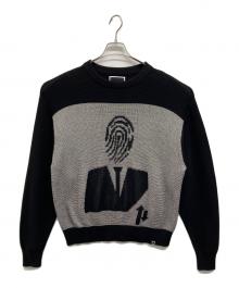 PHINGERIN（フィンガリン）の古着「AGENT KNIT SWEATER」｜ブラック