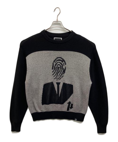 PHINGERIN（フィンガリン）PHINGERIN (フィンガリン) AGENT KNIT SWEATER ブラック サイズ:Mの古着・服飾アイテム