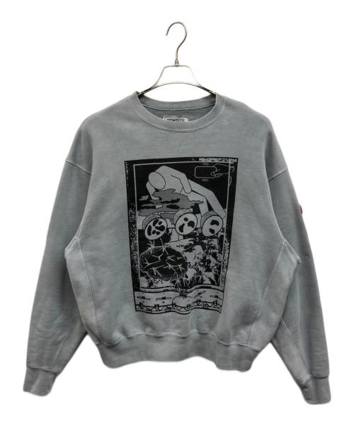 C.E（シーイー）C.E (シーイー) OVERDYE FK MindfulnessBlock CREW NECK ブルー サイズ:Sの古着・服飾アイテム