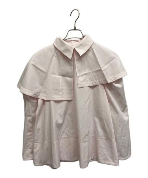 anplegant（アンプレガント）Anplegant (アンプレガント) シャーリングブラウス ピンク サイズ:Mの古着・服飾アイテム