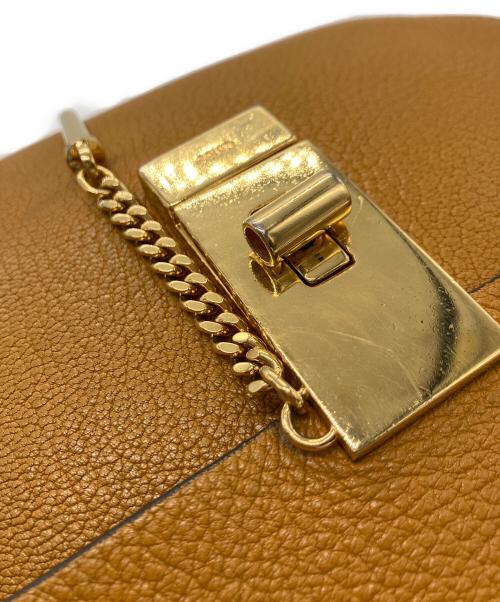 Chloe（クロエ）Chloe (クロエ) ドリュー チェーンショルダーバッグ オレンジの古着・服飾アイテム