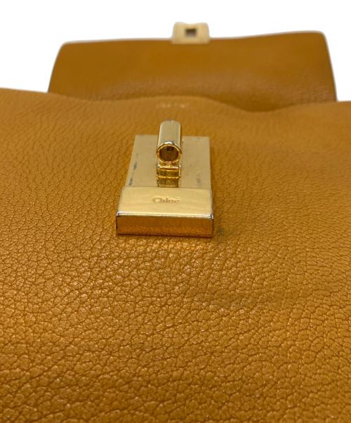 Chloe（クロエ）Chloe (クロエ) ドリュー チェーンショルダーバッグ オレンジの古着・服飾アイテム